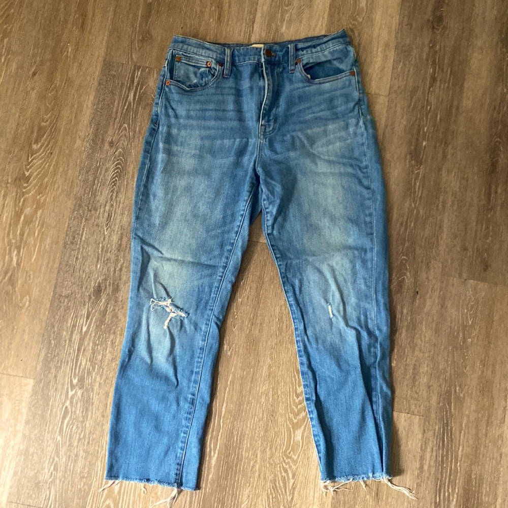 Madewell High-Rise Slim Crop Boyjean - 28